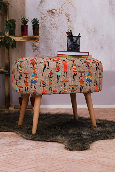 PufyHome DEFNE ÜTOPYA GÜRGEN AYAKLI ÇOK AMAÇLI ÖZEL TASARIM OVAL PUF KOLTUK