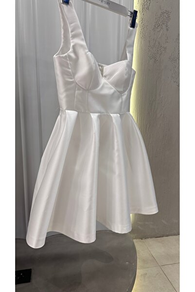 MEJJE Grace Cepli Elbise Beyaz