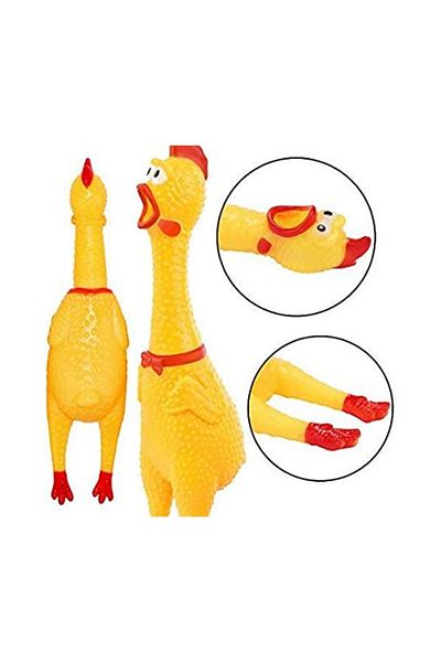 layfhex Large Size 40 cm Screaming Rooster Chicken Pet Cat Dog Toy