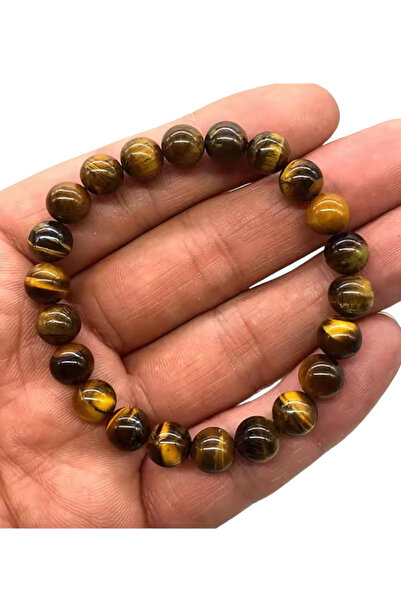 NBS Beautiful Naturel Stones عين النمر الحجر الطبيعي سوار حقيقي جودة AA
