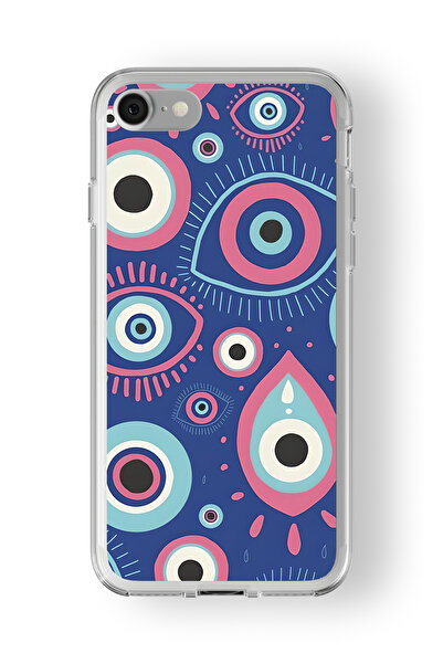 Multitronic حافظة شفافة مطبوعة بتصميم عين الشر متوافقة مع هاتف iPhone 7 Plus ...