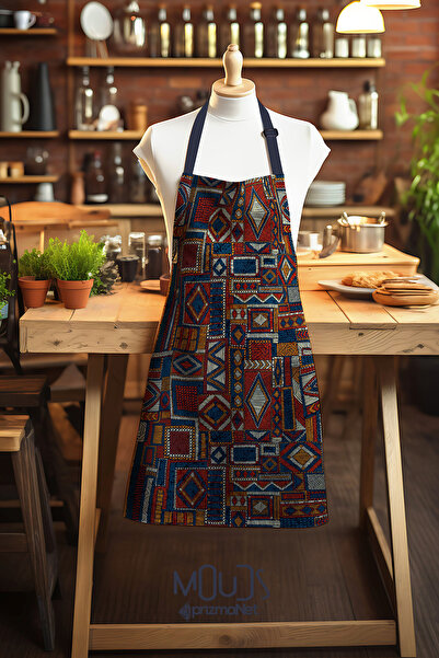 Moud's مريلة مطبخ منقوشة من قماش سويدي أناتوليا 6، مريلة مطبخ، مريلة نادل، مريلة مطعم