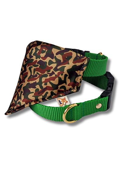 UTDpet Camouflage Dog Collar with Scarf