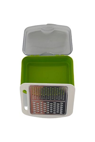 Ener Wenken Grater with Lid and Chamber - Green