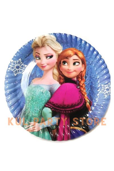 FOKUL Frozen & Elsa Frozen 16 Person Plate Cup Fork Set Birthday Party Supplies Concept