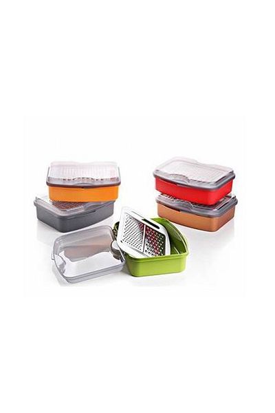 Ener Wenken Grater with Lid and Chamber - Green