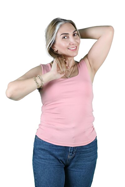 BALİNS Kadın Kare Yaka Tişört