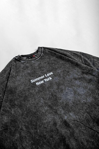 Sekizbiraltı Καπνιστή μπλούζα Summer Love Back Printed Oversize Unisex που πλένεται