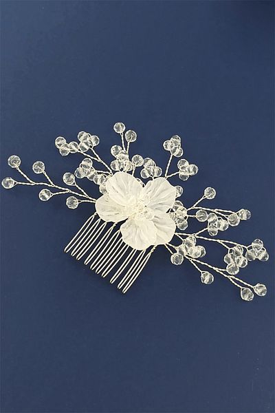 Çlk Accessories فستان سهرة اكسسوار للشعر خرز كريستالي زهرة Trtoka9936