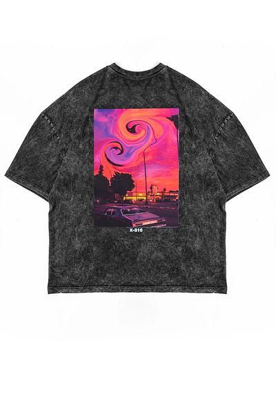 Sekizbiraltı Καπνιστή μπλούζα Summer Love Back Printed Oversize Unisex που πλένεται