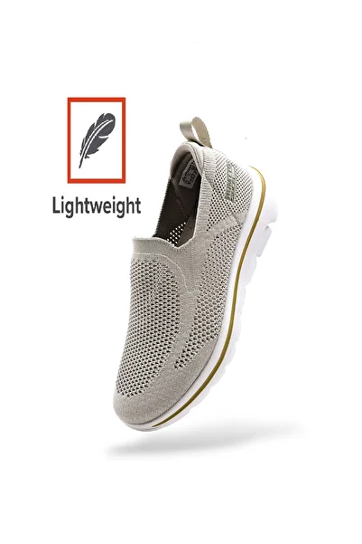 HUMTTO Lightweight Design Laceless Mesh Summer Beige Women's Sports Shoes