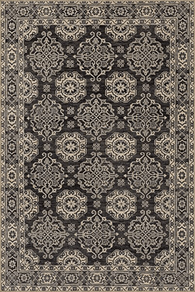 Rugs Modern Halı Gri Temalı Geleneksel Motif Etnik Çiçek Desenli Vintage Deko...
