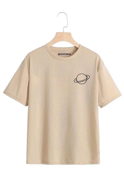 BENROMA PLANET PRINTED CHILDREN'S T-SHIRT