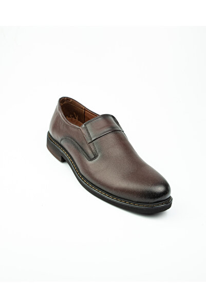 Nobel 983 - 3 Erkek Mokasen Deri Ayakkabı Kahverengi