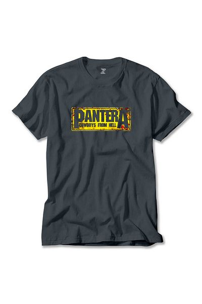 Z zepplin Μπλουζάκι καπνιστού χρώματος Pantera Cowboys from Hell Text