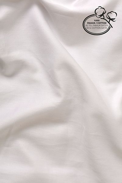 Pithy Organic Cotton Satin Fitted Sheet Set (100x200+20) Pillow Case (50X70)-Daisy Garden