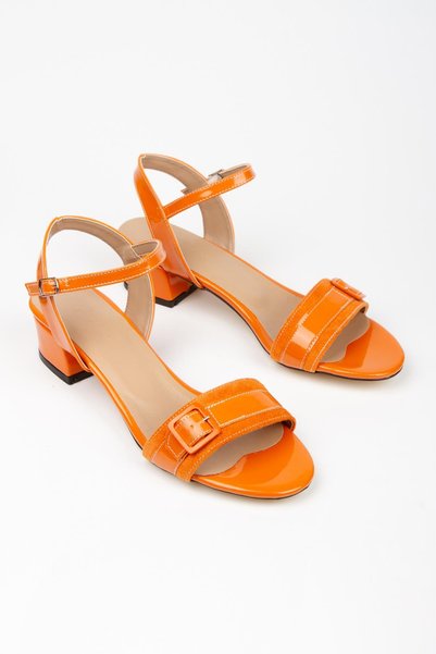 Çaçaroz Ayakkabı Large Size Buckle Low Heel Daily Single Strap Shoes