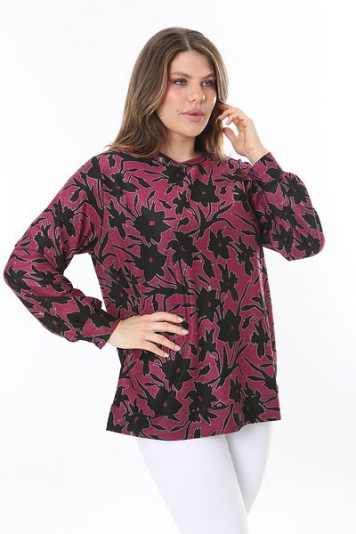 Şans Hanorac de damă, mărime mare, cu modele colorate 65N37809