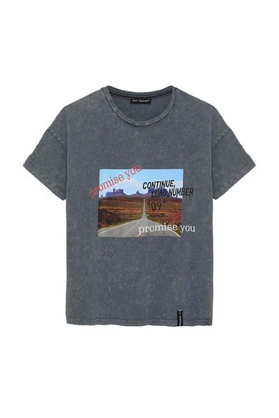 Quzu Washable Front Printed T-shirt