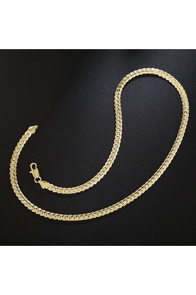 zeynep Z&D Accessory 316L Gold Rope Steel Necklace