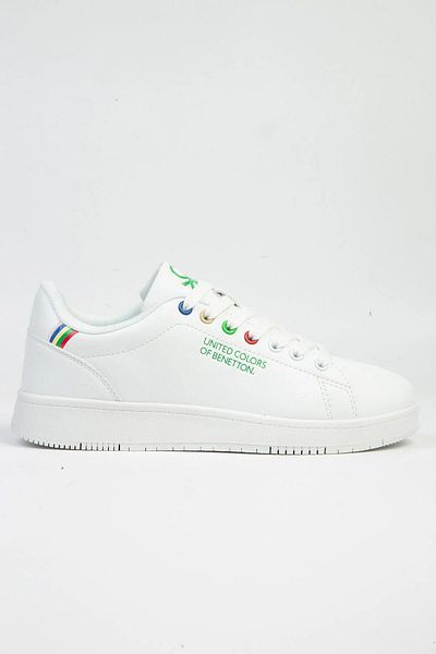 Benetton Pantofi albi de damă Bnı-10060