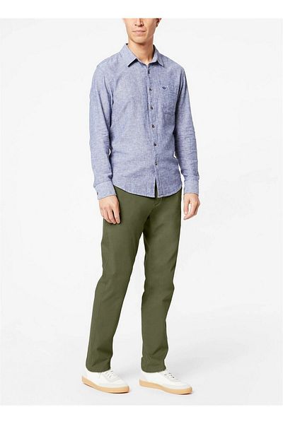 Dockers By Gerli Dockers Slim Fit Narrow Leg Green Men's Trousers 79488-0009