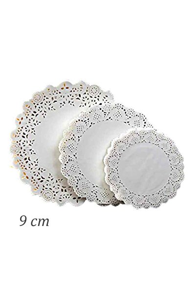 Butedo Dantelli Kağıt Doyley Bardak Altı 9 cm - 50'li