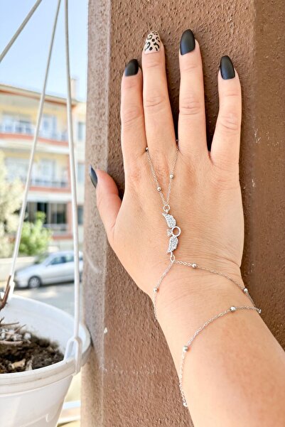 Pretty Melek Kanadı Model Çift Dolama Zirkon Taşlı Şahmeran