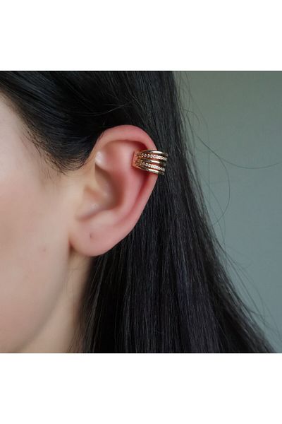 leargia Cinque Earcuff-Gold
