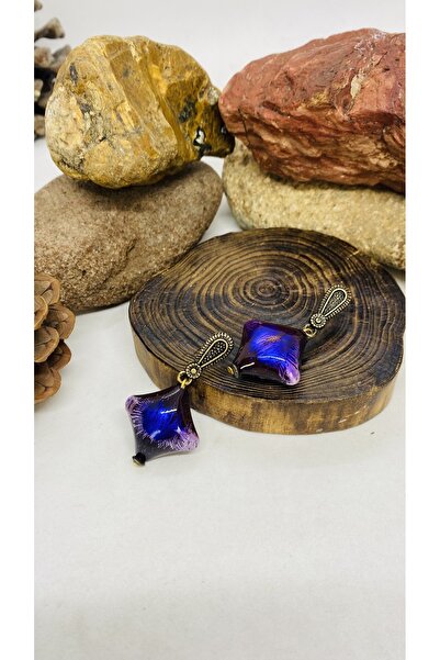 Porsuk Alternatif أقراط نسائية مصنوعة يدوياً من النحاس