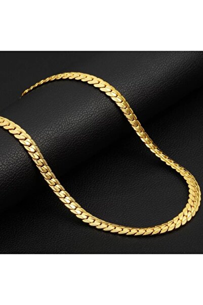 Bylin قلادة سلسلة فولاذية سميكة عتيقة 65 سم (6 ملم)