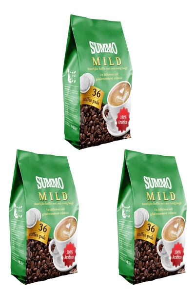 SUMMO Mild 108'li Avantaj Paketi (36x3) Senseo Pad Coffee Pads Kahve Kapsülü