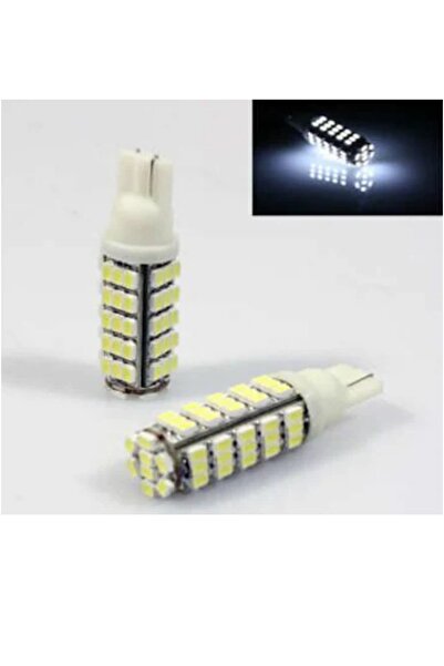 diasithalat T10 Dip 68 Smd Beyaz Led Lamba, 2 Adet Led, Araba Sis Farı