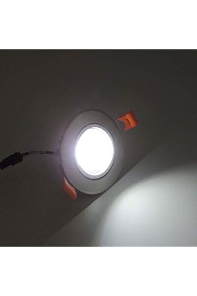 Sunlight Beyaz Saten Krom Sıva Altı Spot Cob Led Armatür 5w