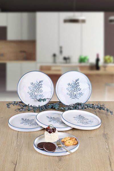 Keramika 6 Pieces 21 cm Blue Magic Lavender Cake Plate