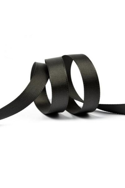 tuhafiyecimiz Μαύρη κορδέλα Grosgrain 1cm 10m