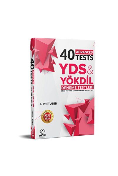 AKIN Publishing 40 بنك أسئلة اختبارات متقدمة (yds & Yökdil)
