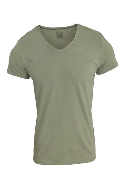 Raf Coll Μπλουζάκι Unisex Basic V-Neck Water Green