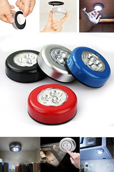 QNİAY Dokunmatik 3lü Led Lamba Dolap Içi Mutfak Tezgah Altı Banyo Araba Raf A...