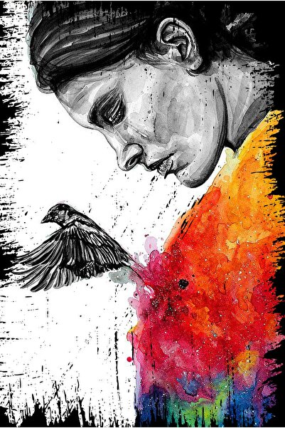 hediyeniburadabul Ρετρό Ξύλινη Αφίσα Τοίχου 20x30