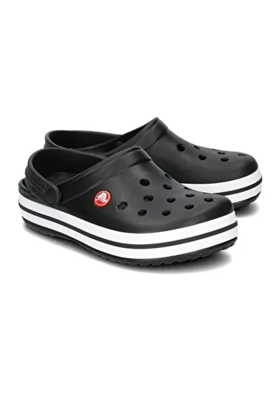 AYES Crocs Unisex Black Crocband Slippers 11016