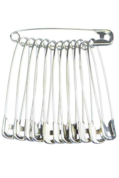 hagiki رقم 6 إبرة أمان 6.5 سم 12 قطعة إبرة شوكة فولاذية (مجموعة واحدة)