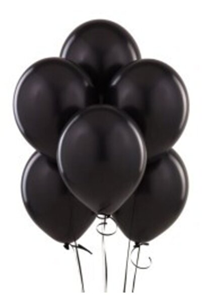 parti sürprizi Siyah10 Lu Latex Balon