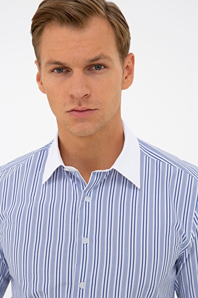 Pierre Cardin Lacivert Slim Fit Gömlek