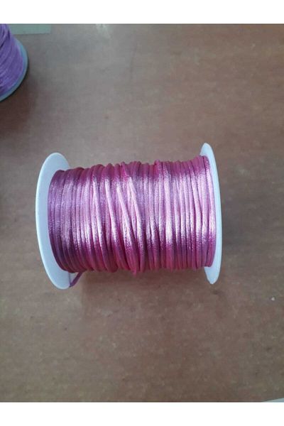 Bemsa Σατέν-φλούδα Σχοινί (RAT TAIL) Πάχος 2 mm. Χρώμα ξηρό τριαντάφυλλο 10 μέτρα