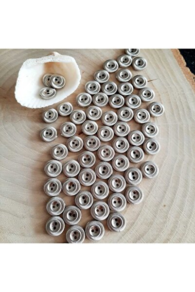 canan dizayn Metalizovani nazubljeni gumb 12 mm (30 kom)