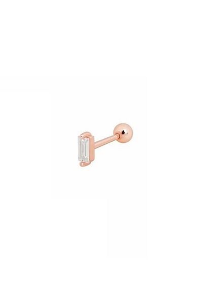 Erer Gümüş Silver Stone Tragus Cartilage Piercing Hs146r3