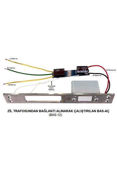 Genel Markalar Kumandalı Otomatik Bas-aç,emniyetli Kapı Otomatiği, Özel Kapı Otomatiği Bas-12/24v Bas-ac (12-24v)