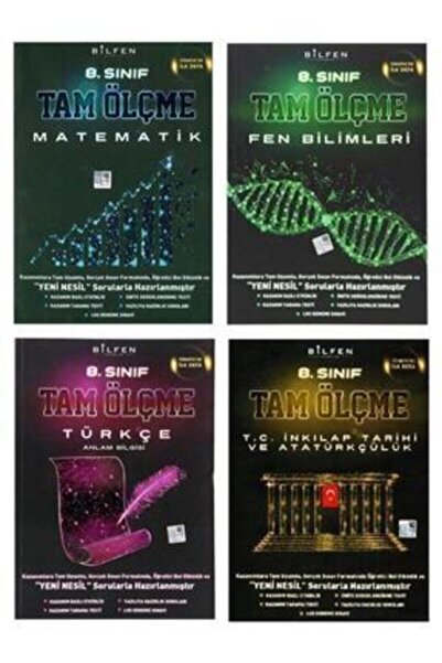 Bilfen Yayıncılık Bilfen 8. Sınıf Matematik Fen Türkçe Inkılap Tarihi Tam Ölçme Seti 4 Kitap