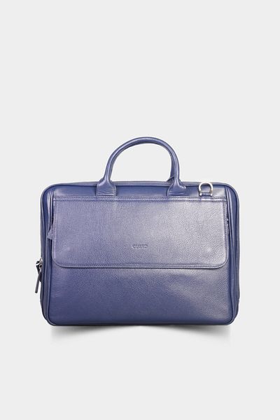 Guard Leather 1679 حقيبة جلدية أصلية باللون الأزرق الداكن